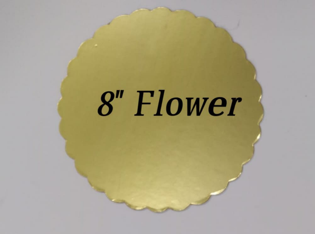 MDF Floral Cake Board | 6x6 | wholesale bakery packaging